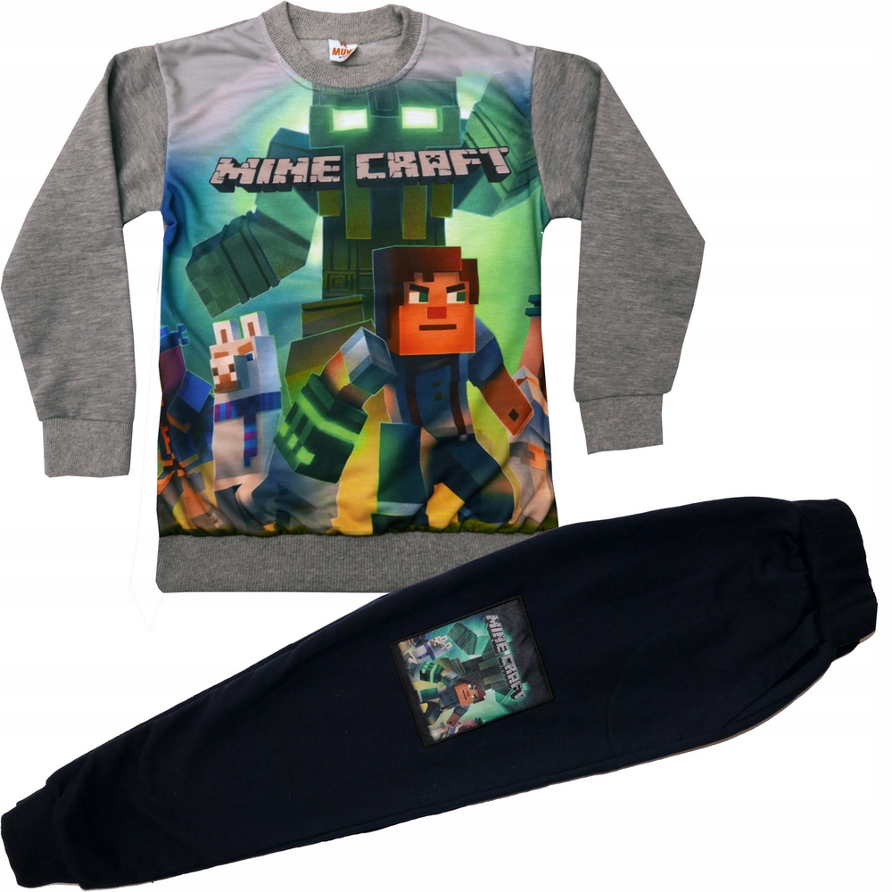 Teplaková súprava - Detské traťové súpravy Ďalšia značka | Minecraft 2003 Veľkosť 152 NAVY BLUE, modrá, šedá, viacnásobná