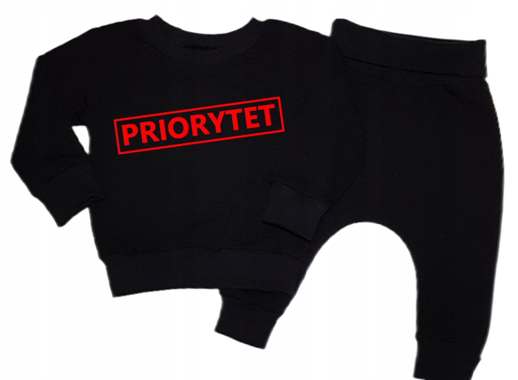 Detský komplet - Baby Set Domisia 92 čierna, červená 2 ks.