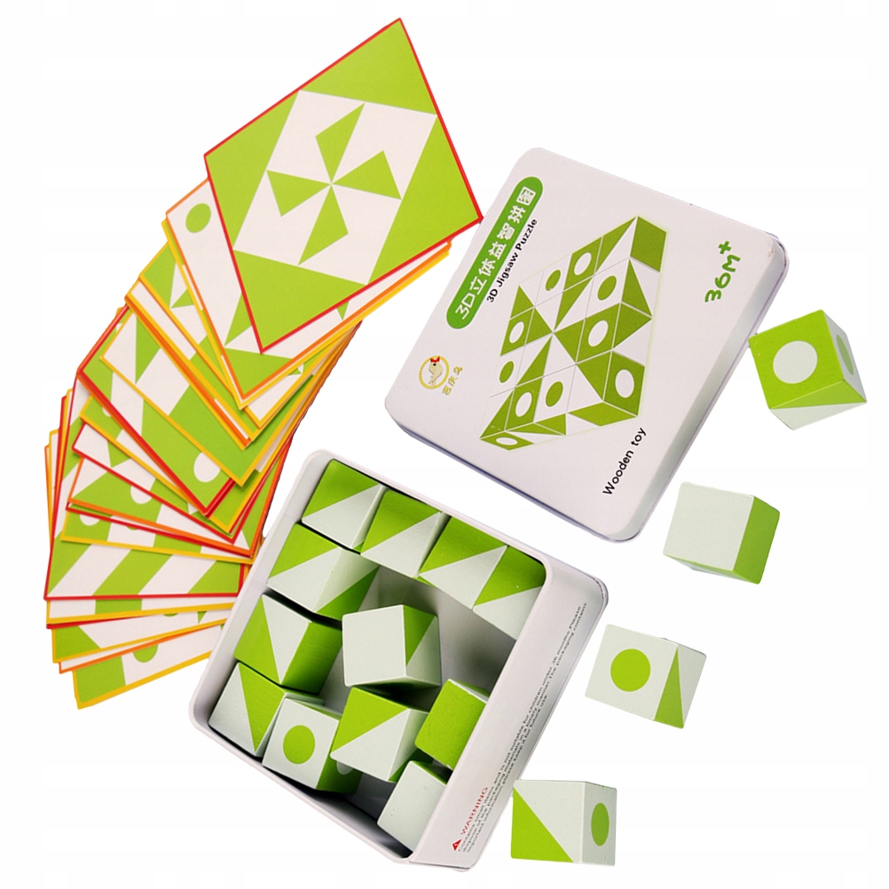 Skladačka - Drevená hračka Tangram zhody puzzle kreatívna