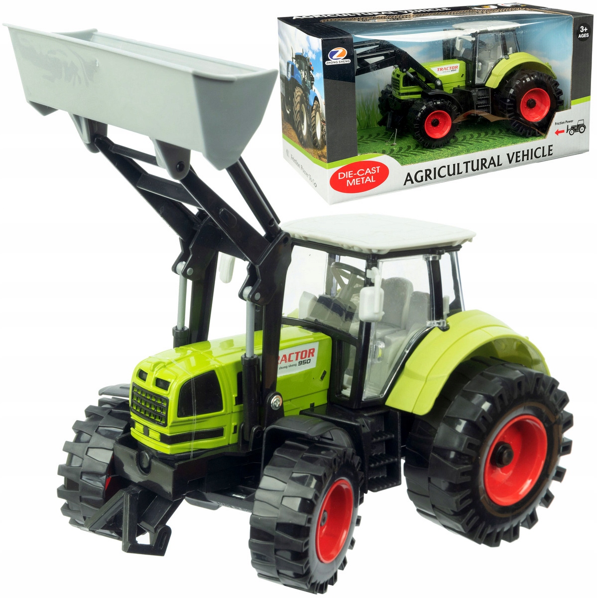 Traktor pre deti - Veľké otváracie dvere traktora traktora