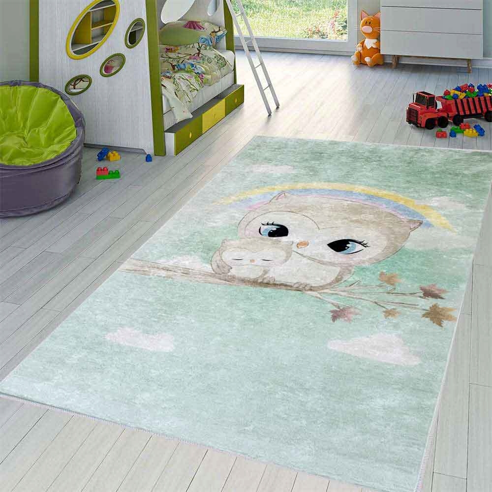 Bogdywan Care Anti -slip Bambino Owl 140 x 200 cm
