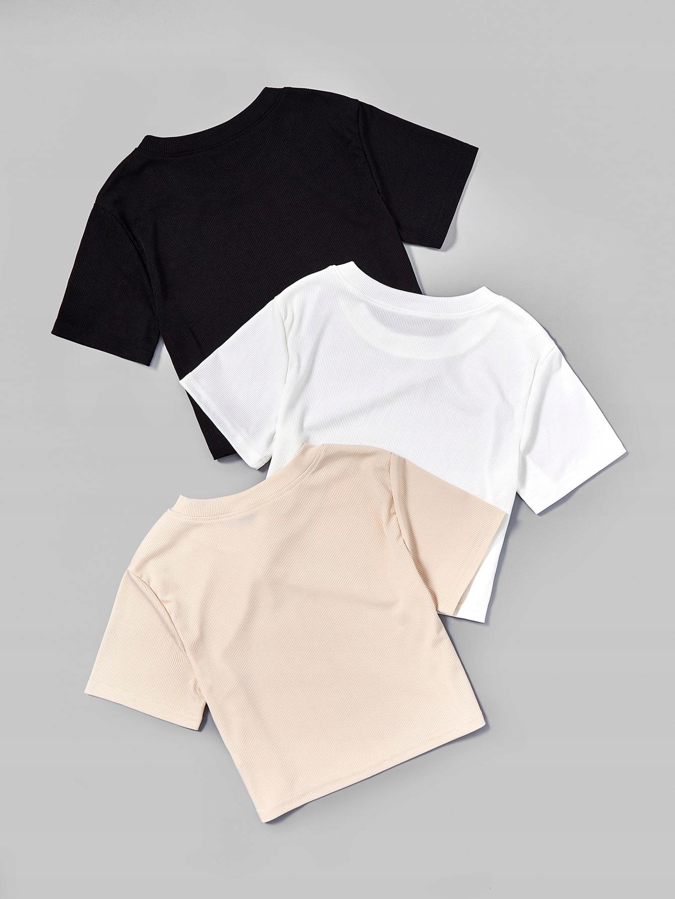 Top Shein 130 béžová, biela, čierna
