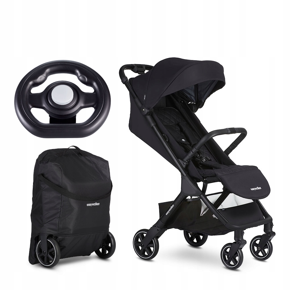 Vychádzkový kočík - Easywalker Jackey Shadow Black kočíka