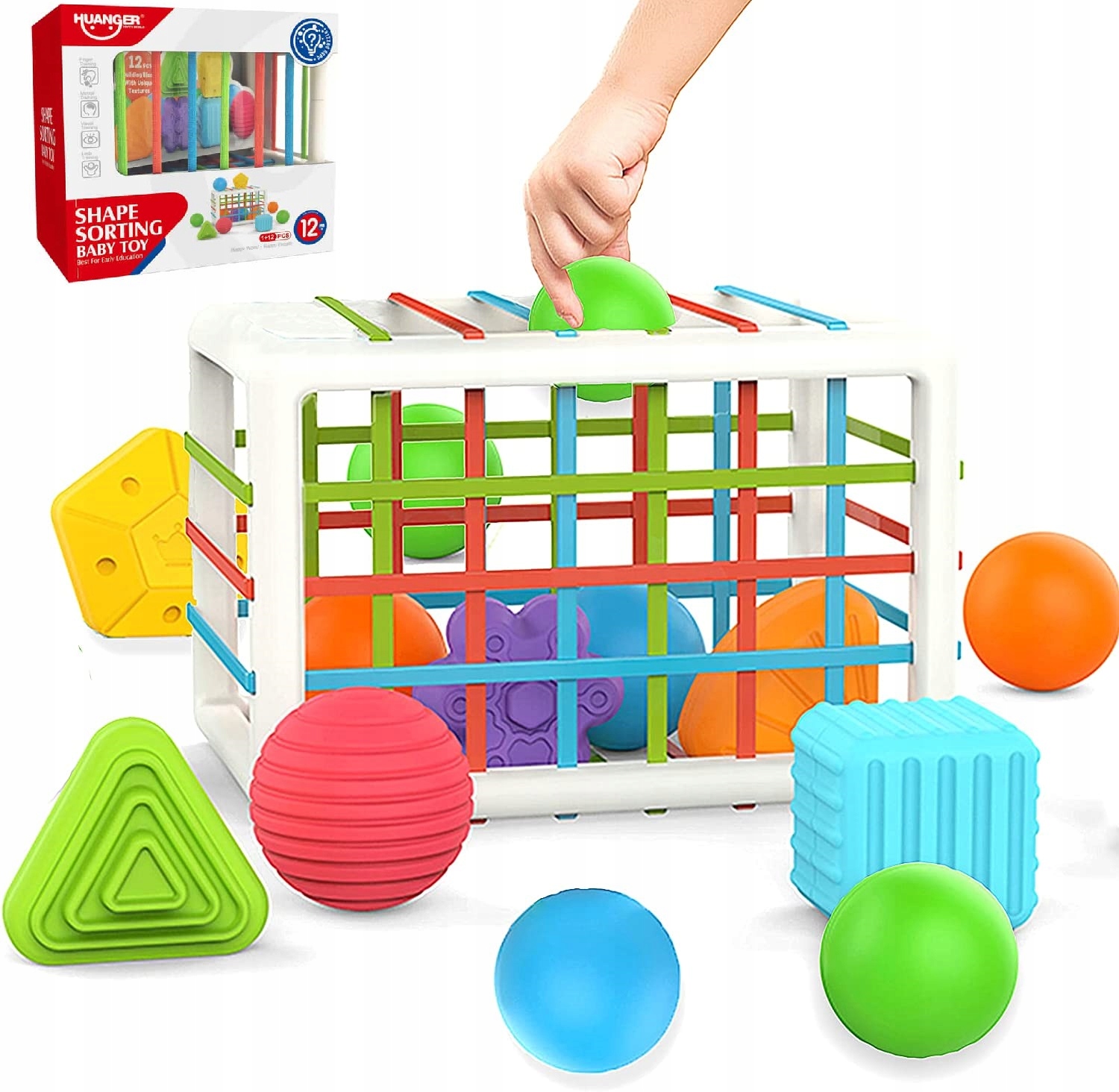 Triedička - Mozgový výcvik drevená puzzle puzzle Montessori