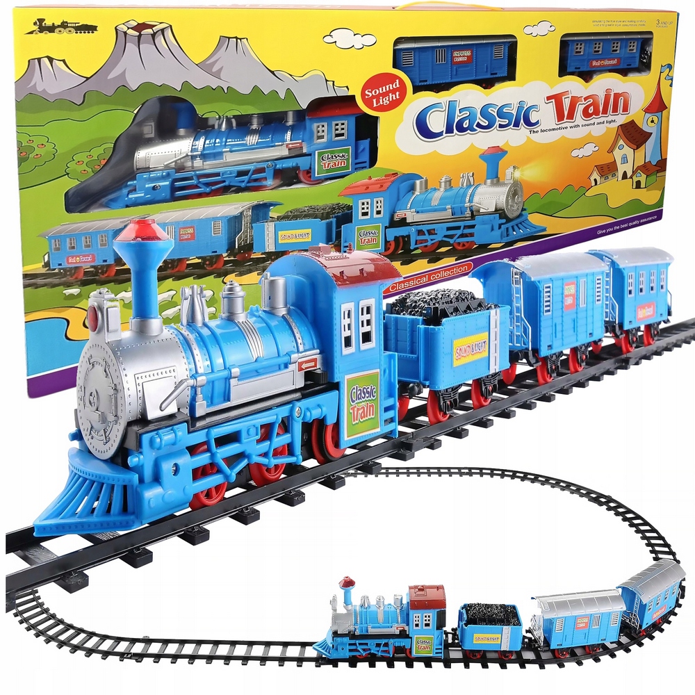 Classic World - Elektrické fronty modré vlakové stopy vozne oblečenie