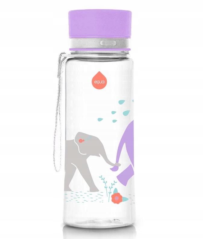 Detský desiatový box, fľaša - Equa fľaša na fľašu Eco Juice 400 ml slonov