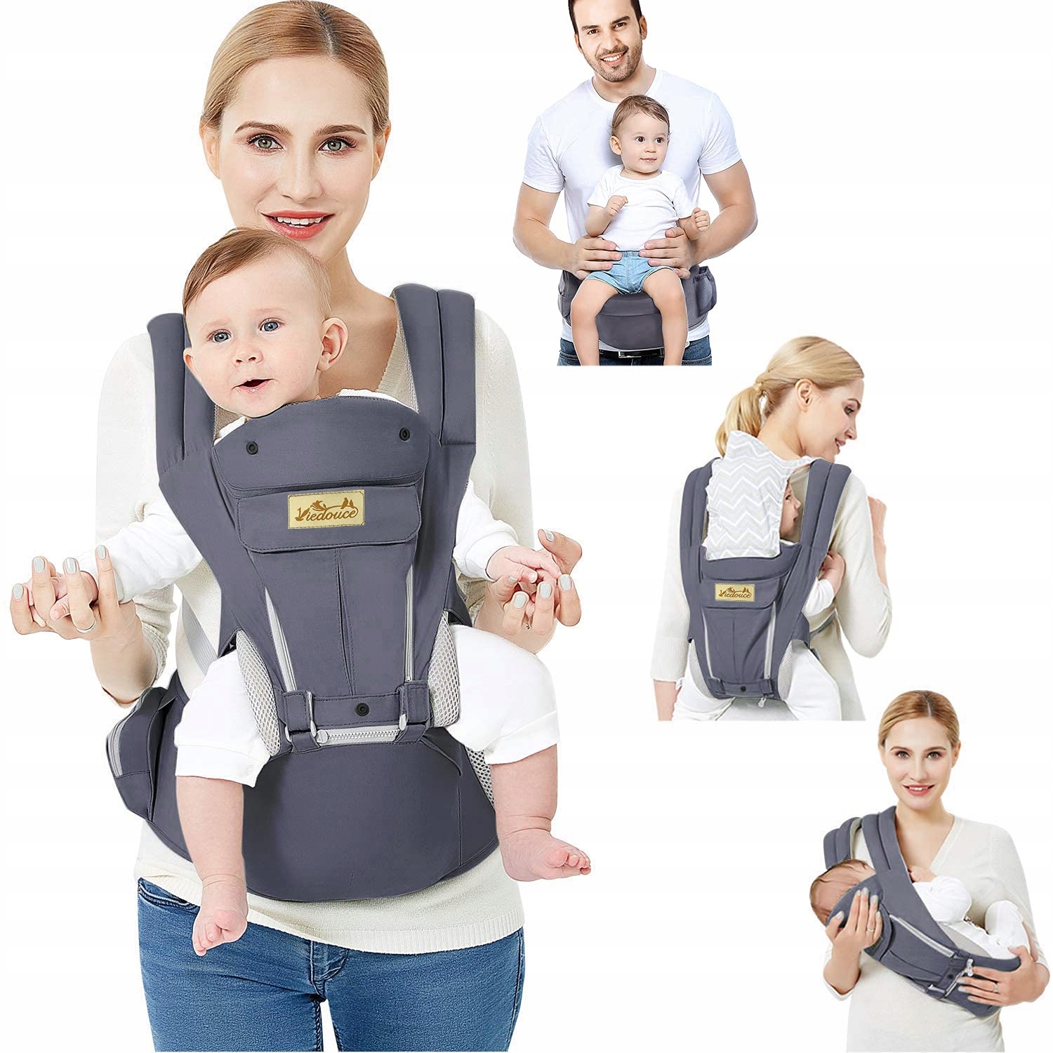 Viedouce ergonomický nosič 9in1 predný zadný zadok