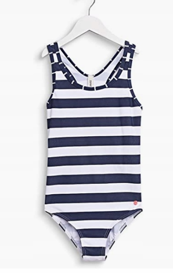 Detské plavky - Esprit One -kus outfit. 164 biela, námornícka modrá