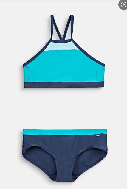 Detské plavky - Dva kusové esprit outfit. 164 Navy Blue, modrá