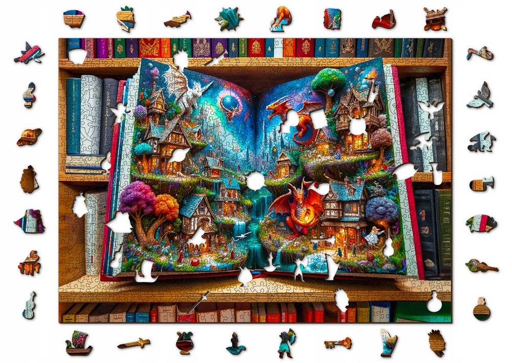Začarované rozprávky 1000 dielikov Wooden.City Puzzle