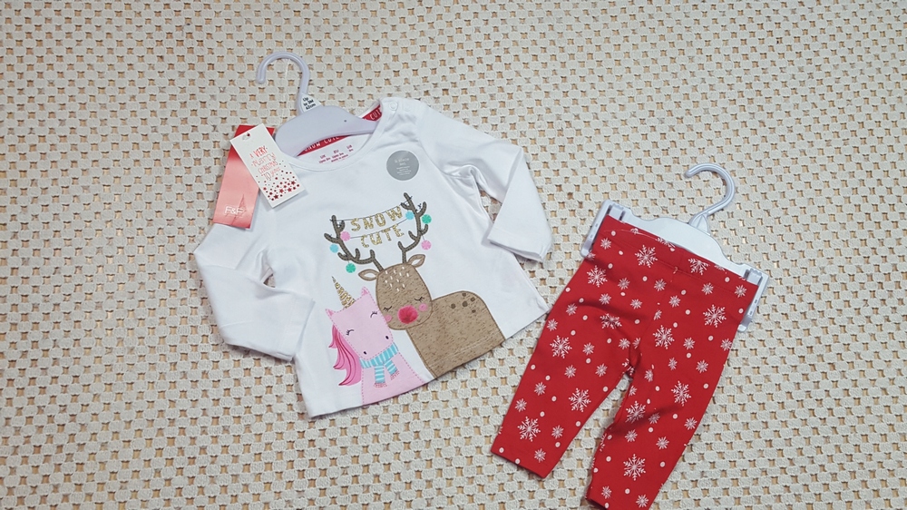 Detský komplet - Baby Set F&F 62 White, Red, Multi -Colored 2 ks.
