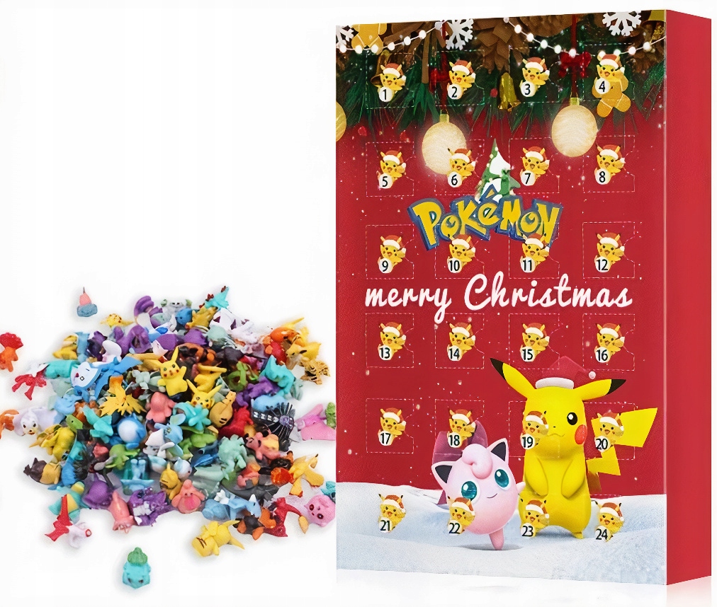 Pokémonové figúrky 24ks advent kalendár Pokémon