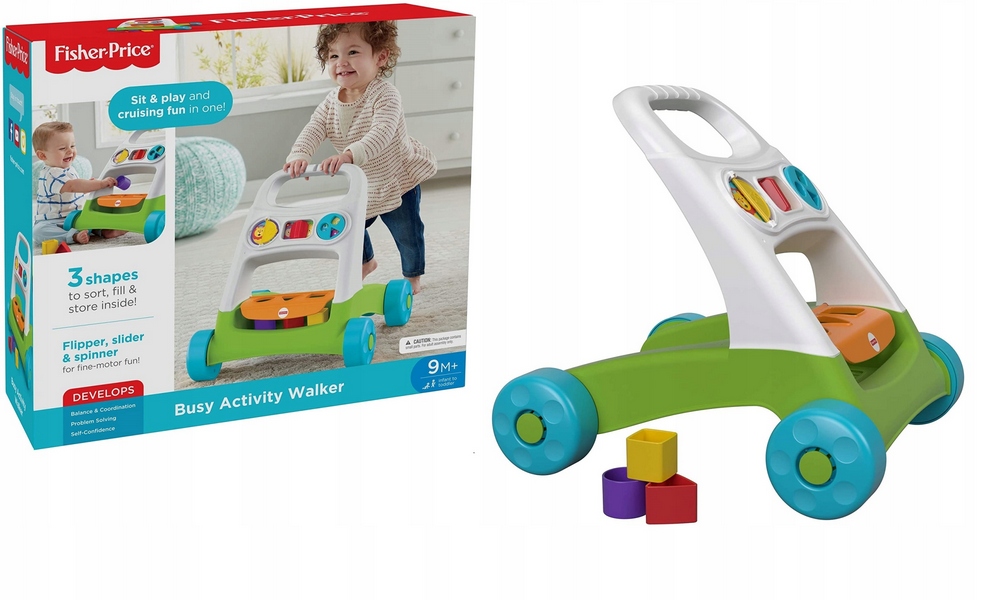 FISHER PRICE TLAČNÁ TABUĽKA RIDE SORTER FYK65
