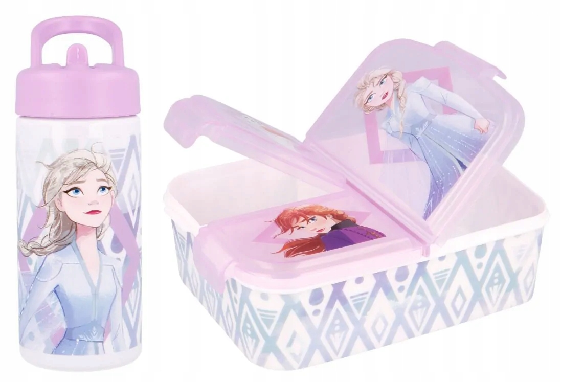 Detský desiatový box, fľaša - Frozen 2 Bidon + Breakfast Land of Ice II