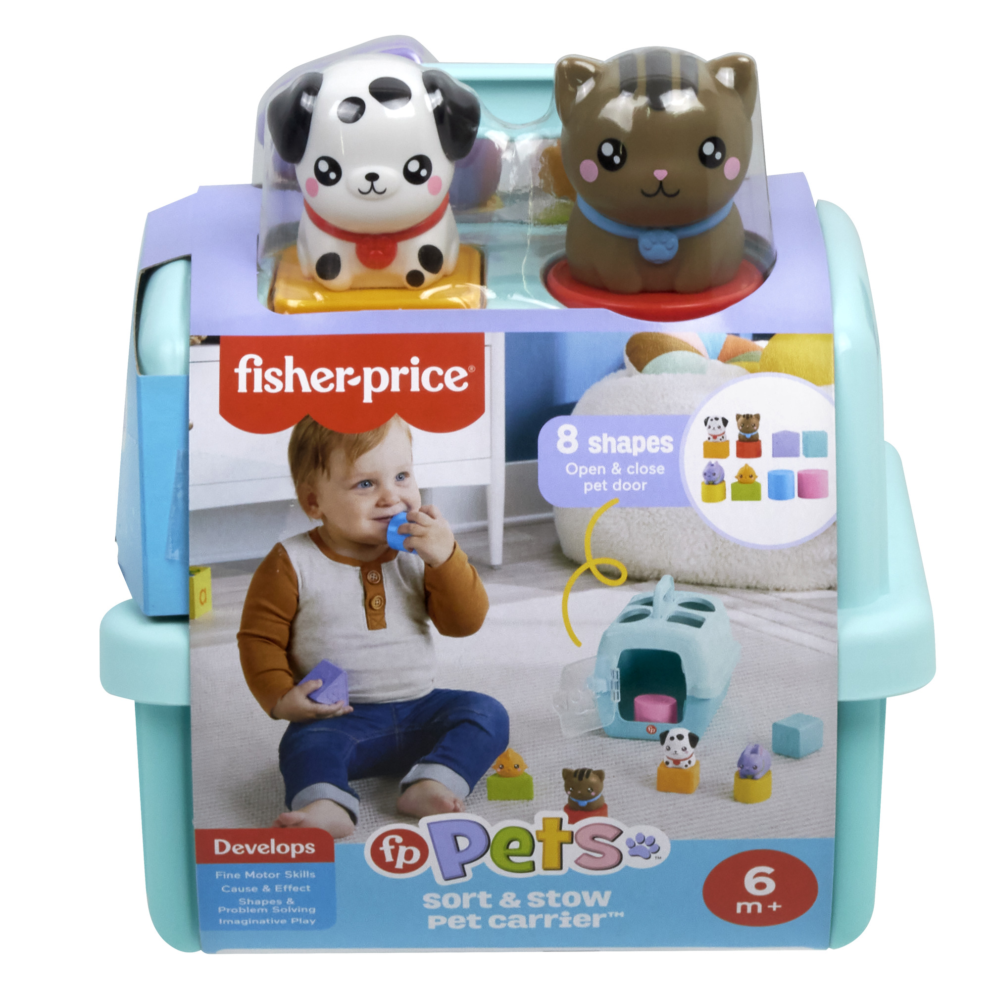 Fisher-Price Pets Sorter Transporter Detská hračka na prepravu zvieratiek 6m+ HTW93