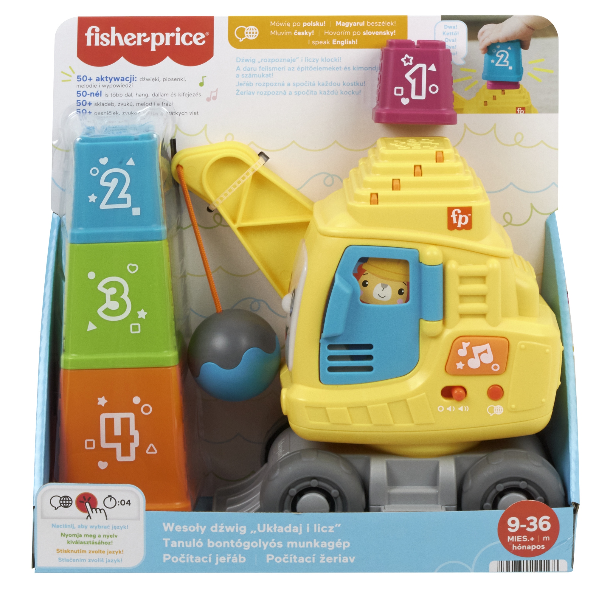 Žeriav FISHER-PRICE HAPPY "STACK AND COUNCIL" HWY64