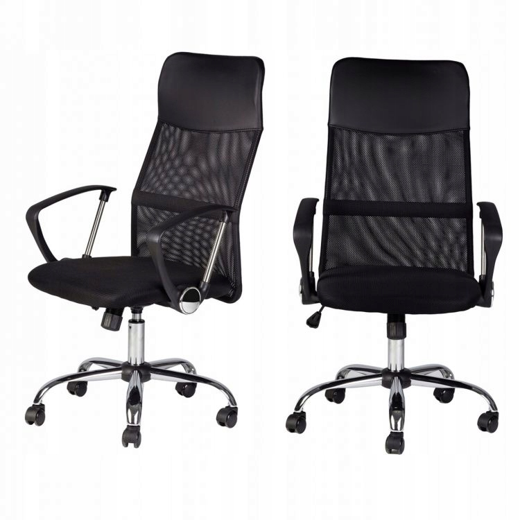 Kancelárska stolička predsedníčka. Black Swivel Office.
