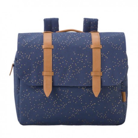 Aktovka - Fresco School Bag New Gold Dots Indigo