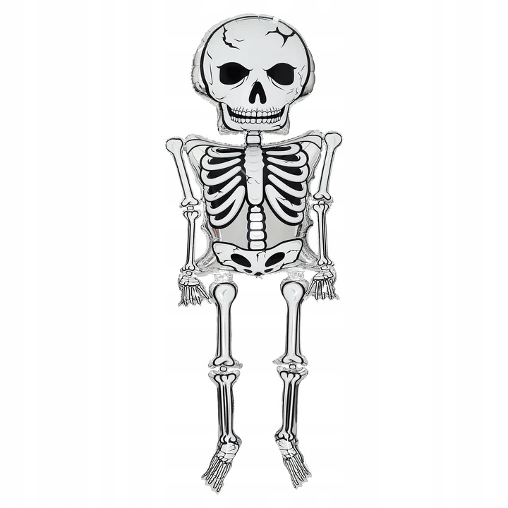 Závesný fóliový balón Giant Skeleton Halloween 113x320cm