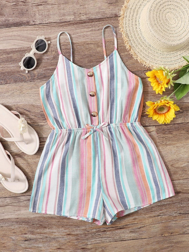 Detská kombinéza - Letné kombinézy Shein 152 Multicolor