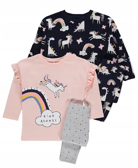 George 92 White, Navy Blue, Pink, Grey Set