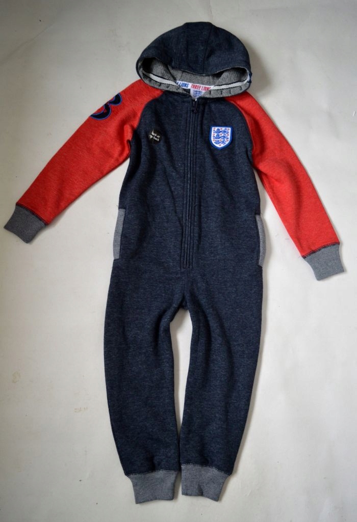 Detská kombinéza - George 110 Red, Navy Blue, Multi -Colored Winter Suit
