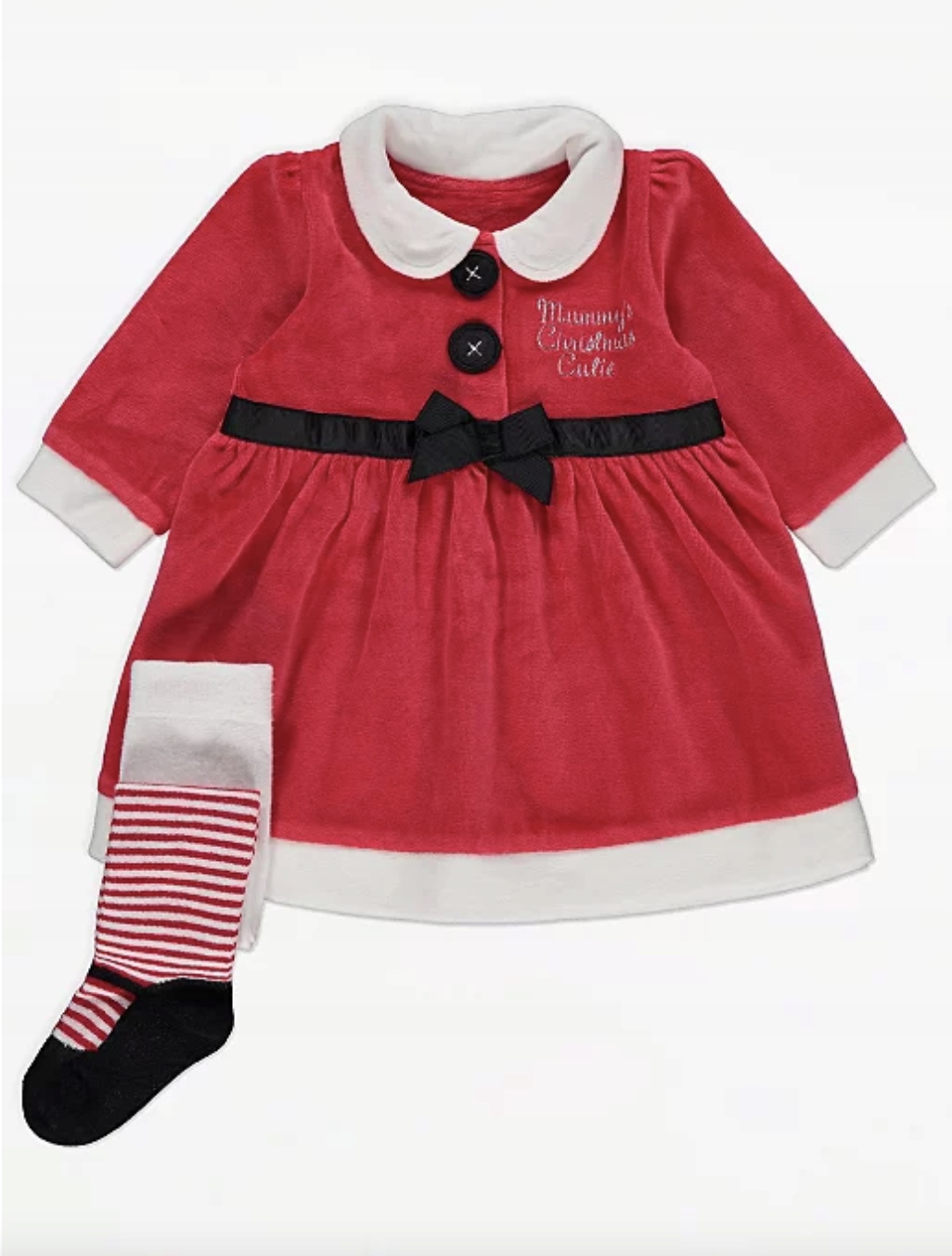 Detský komplet - Baby Set George 80 biela, čierna, červená, strieborná 2 ks.