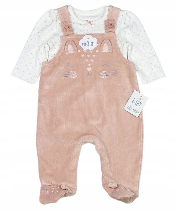 Detský komplet - Baby Set George 62 White, Pink, Multi -Colored 2 ks.