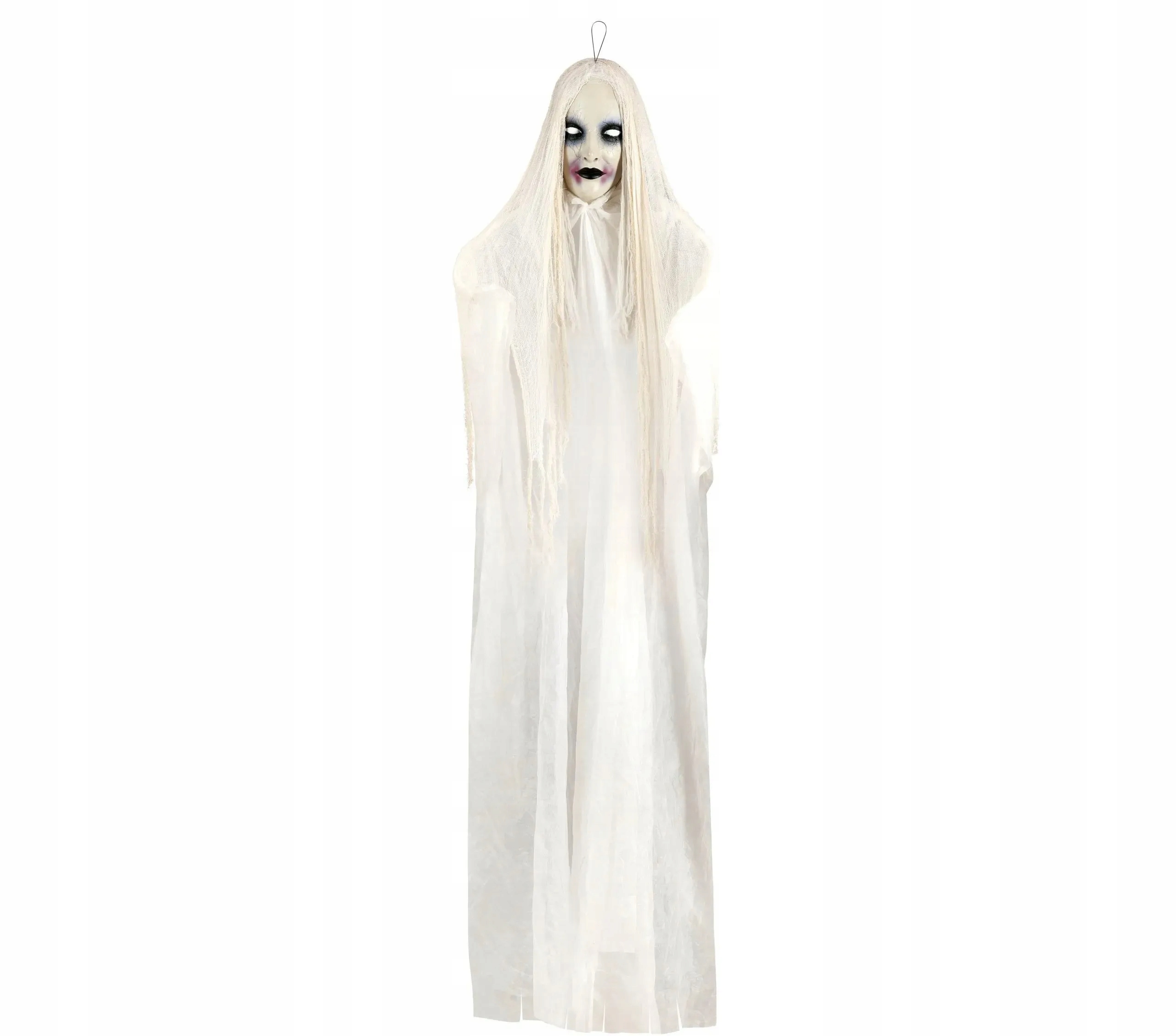 GHOST PHANTOM biela dámska veľká závesná dekorácia HALLOWEEN 360cm