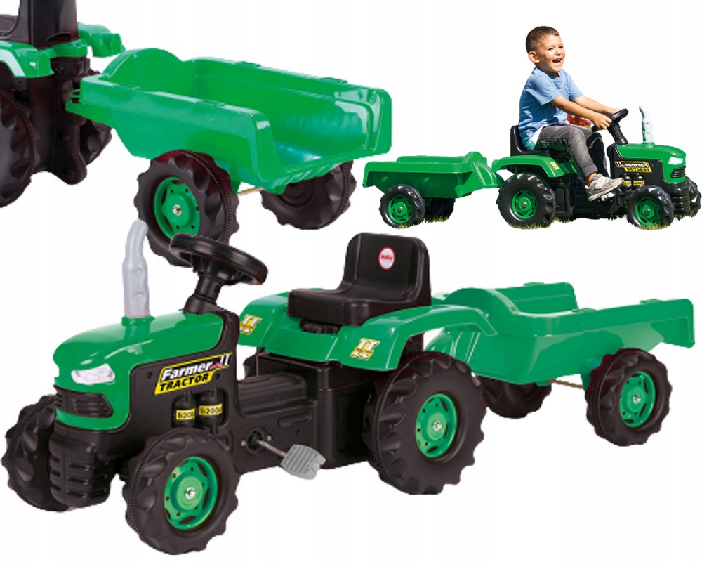 GIANT TRAKTOR S PEDÁLOVÝM PRÍVESOM WADER SET