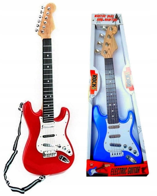 Vzdelávacia hračka - Rocková gitara pre deti hrá nástroj Strings Instrument