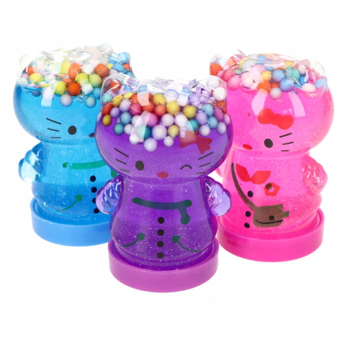 Antistresová hračka - Glutek Slime Mini Kitty Kitty s trblietavými mixami 24 ks