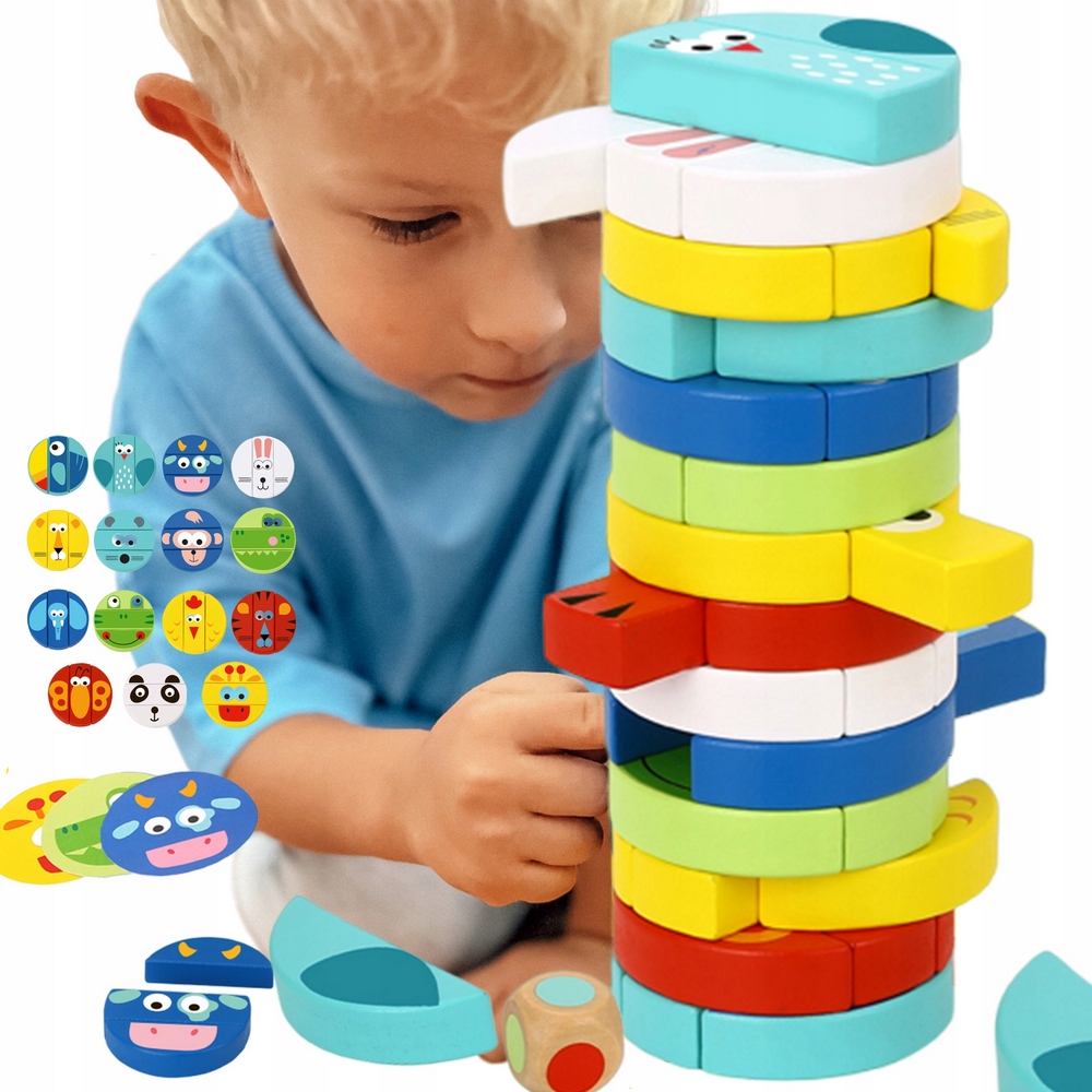 Montessori - CADA BLOCKS BIELE CITY CAR TOYOTA 72 PRVKOV