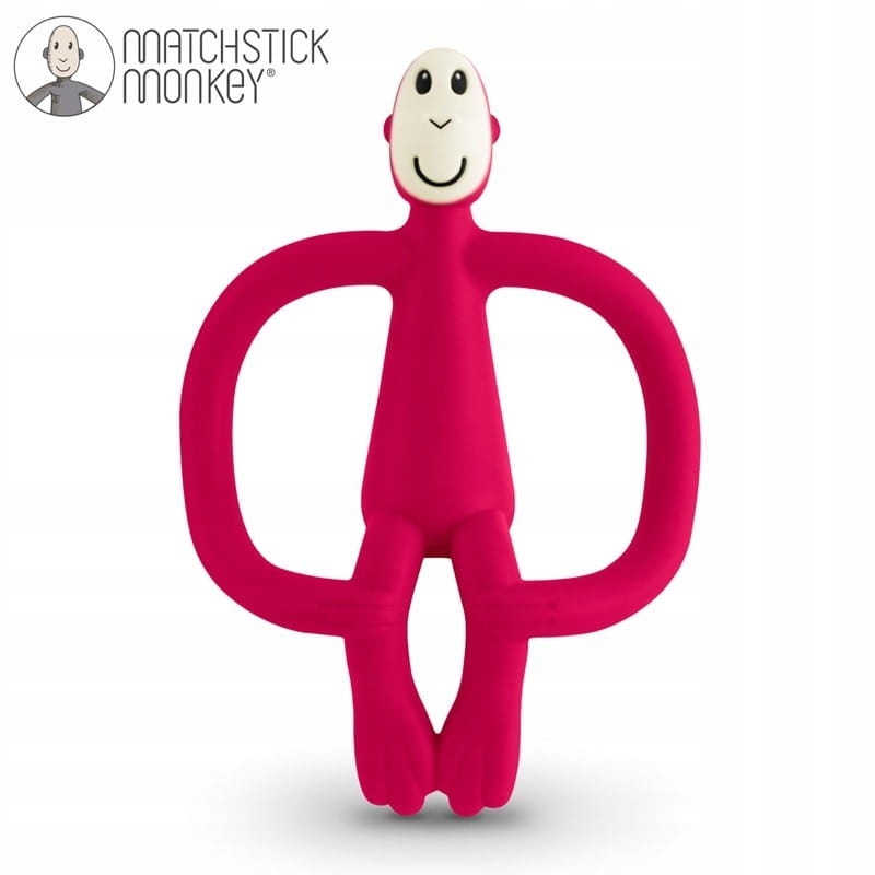 Ortodontická teeter matchstick opica gumové odtiene červenej