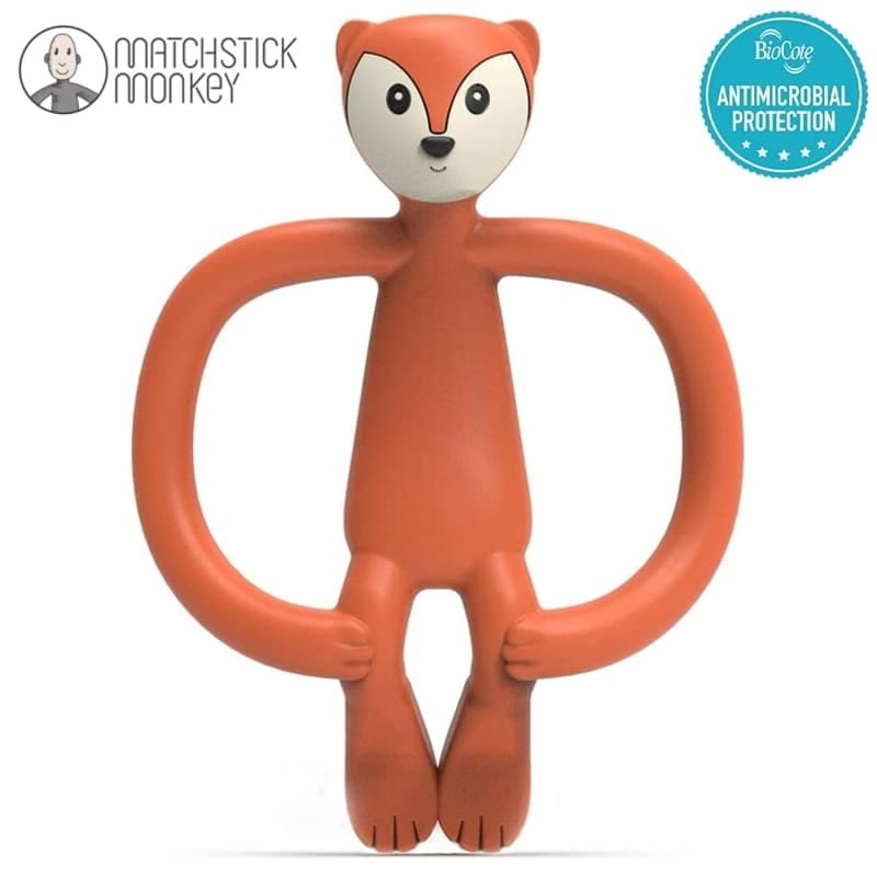 Matchstick Monkey Teether odtiene červenej