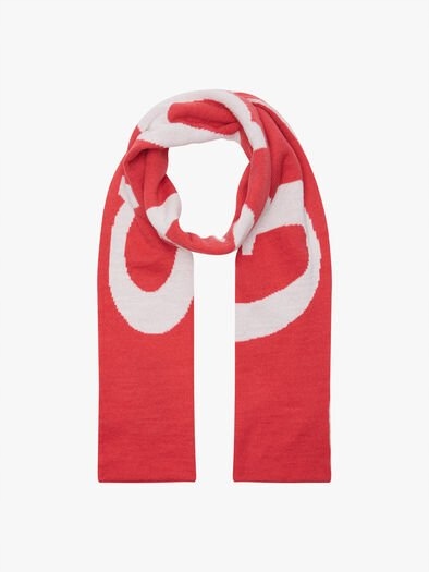 Nákrčník - Detský šál hádajte červený polyester