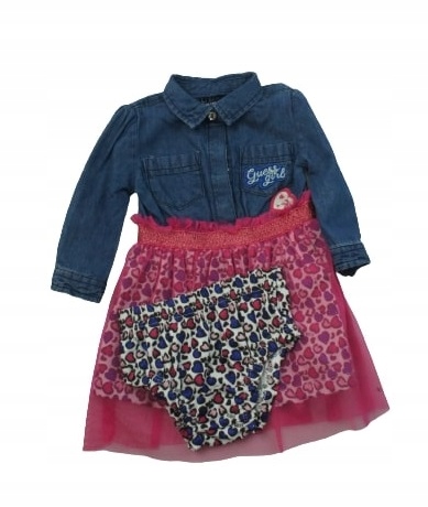 Dievčenské šaty - Mini Guess Trapezoidálne šaty Veľkosť 3