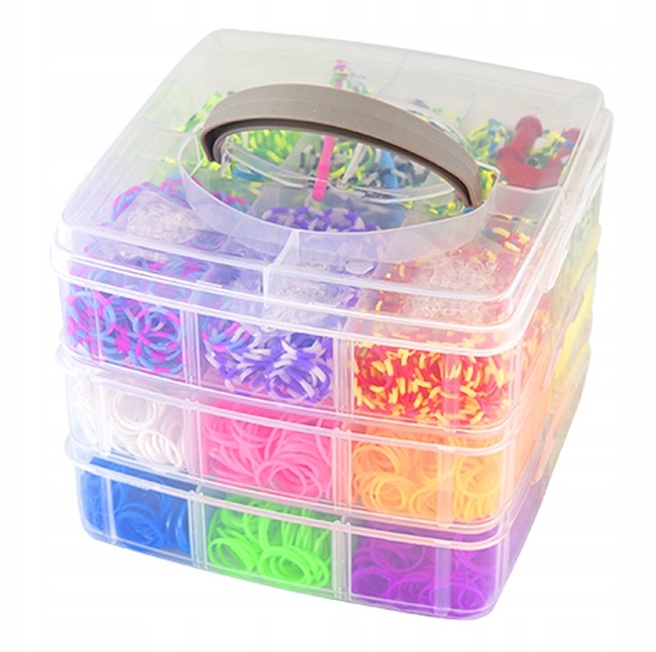 Kreatívna sada - Gumy na výrobu náramkov set XL 3000 PCS