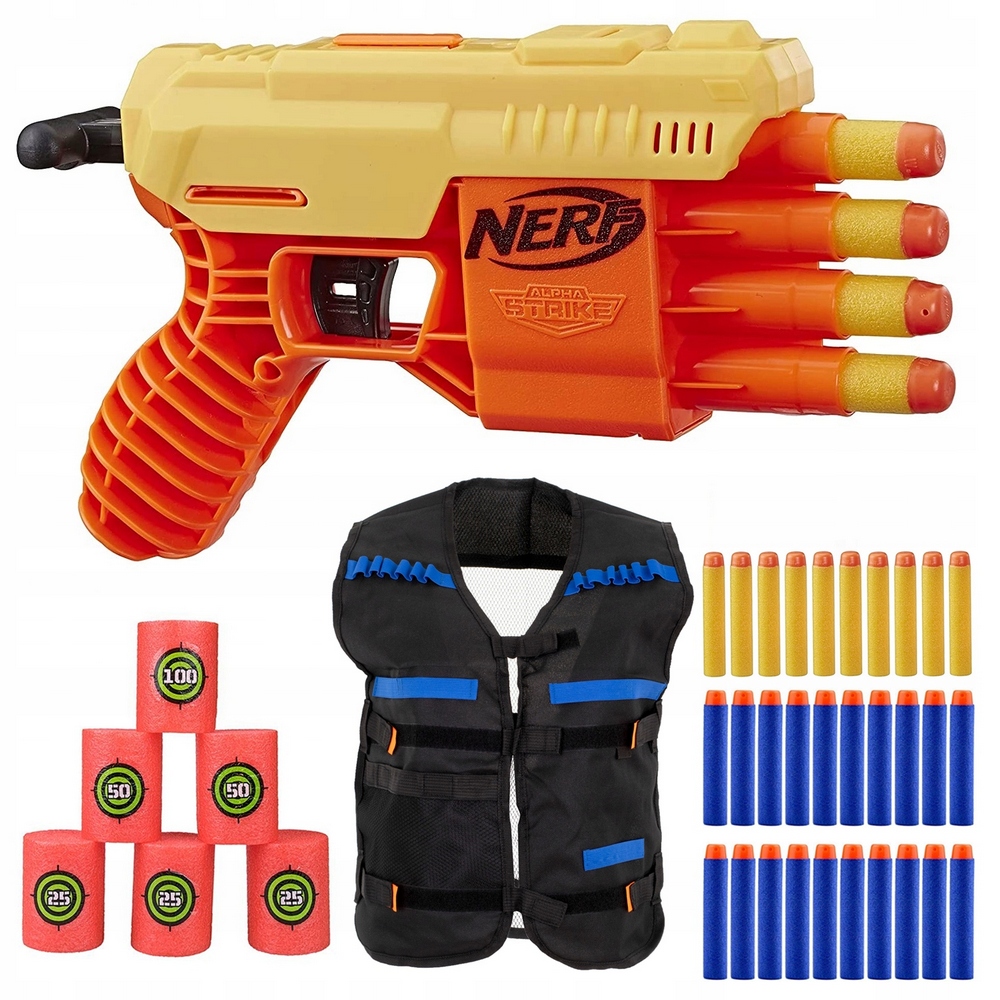 NERF ALPHA STRIKE FANG QS-4 E6973 + VESTA + BRANKY
