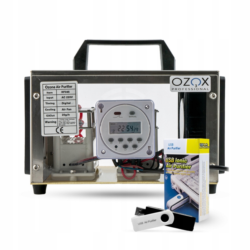 Ozonator Ozox HF345 220 v odtieňoch šedej