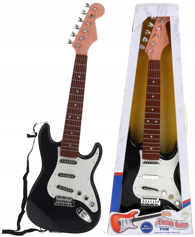 Detský hudobný nástroj - Rockové elektrické gitarové kovové struny zvuk