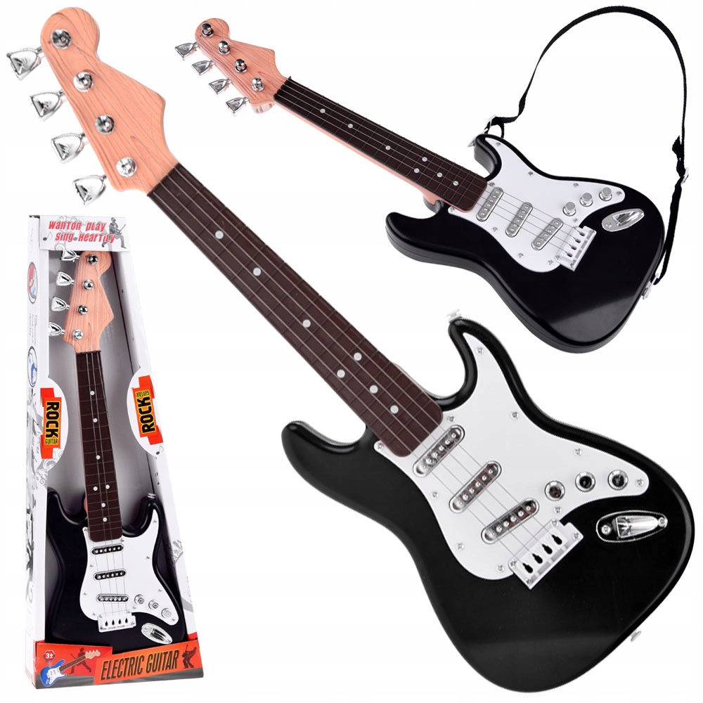 Detský hudobný nástroj - Elektrická gitara pre deti, zvuk rockovej gitary IN0164