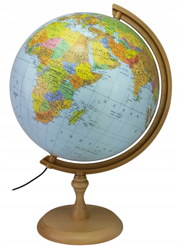 Globe fiz-politické St 32 cm podsviete