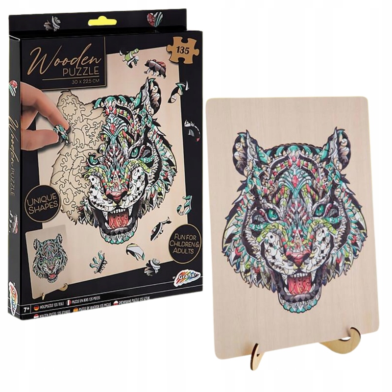 Klasické puzzle - Grafix drevené hádanky 135 levových prvkov