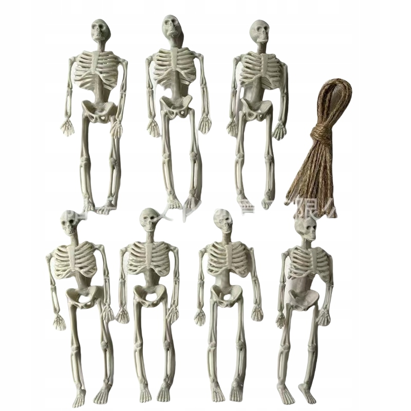 Detská hračka Gumený skelet Mini 10 ks