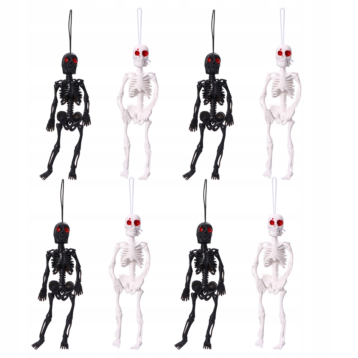 Detská hračka Gumený skelet Mini 8 ks