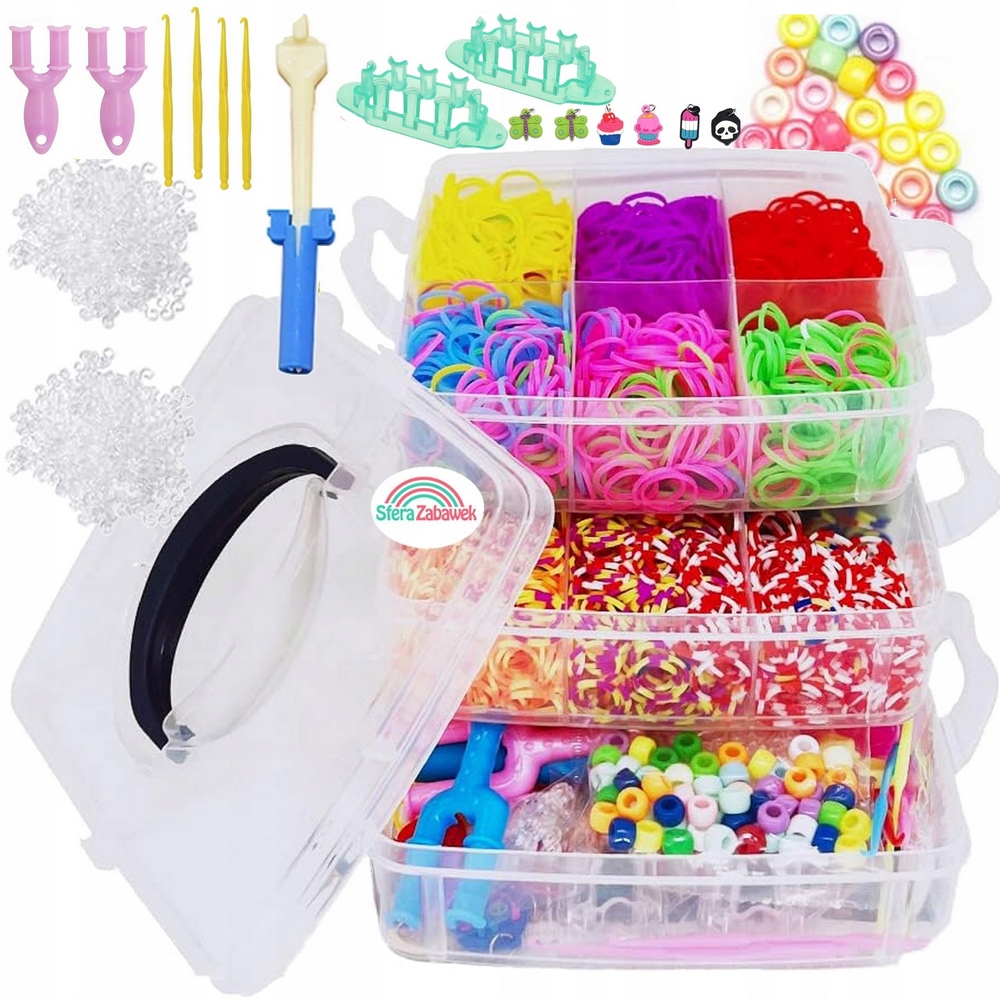 Kreatívna sada - Gumy na výrobu náramkov DIY Trunk Set X