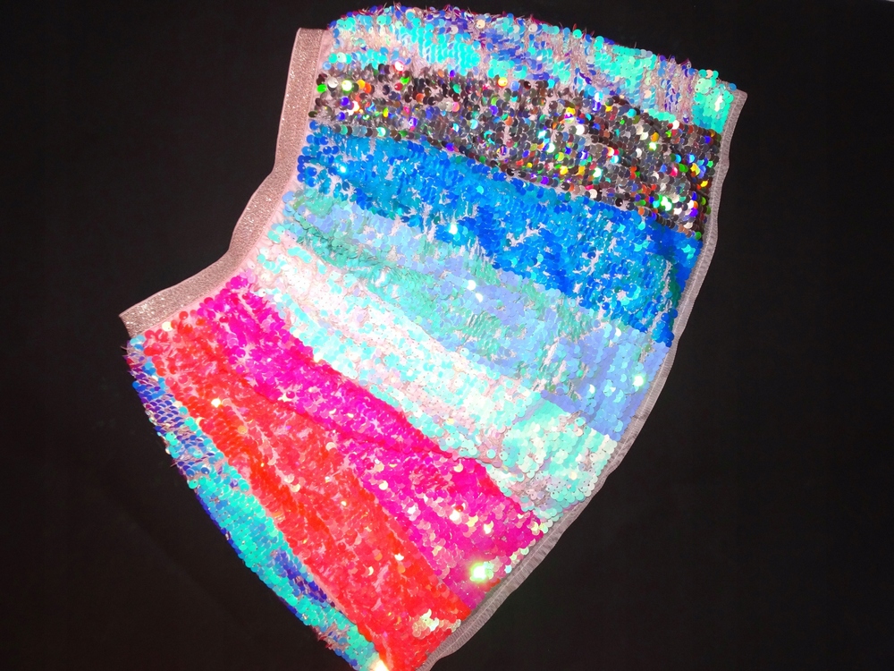 H&M 7-8 L. Tulle Tulle Cekina Colorful New!