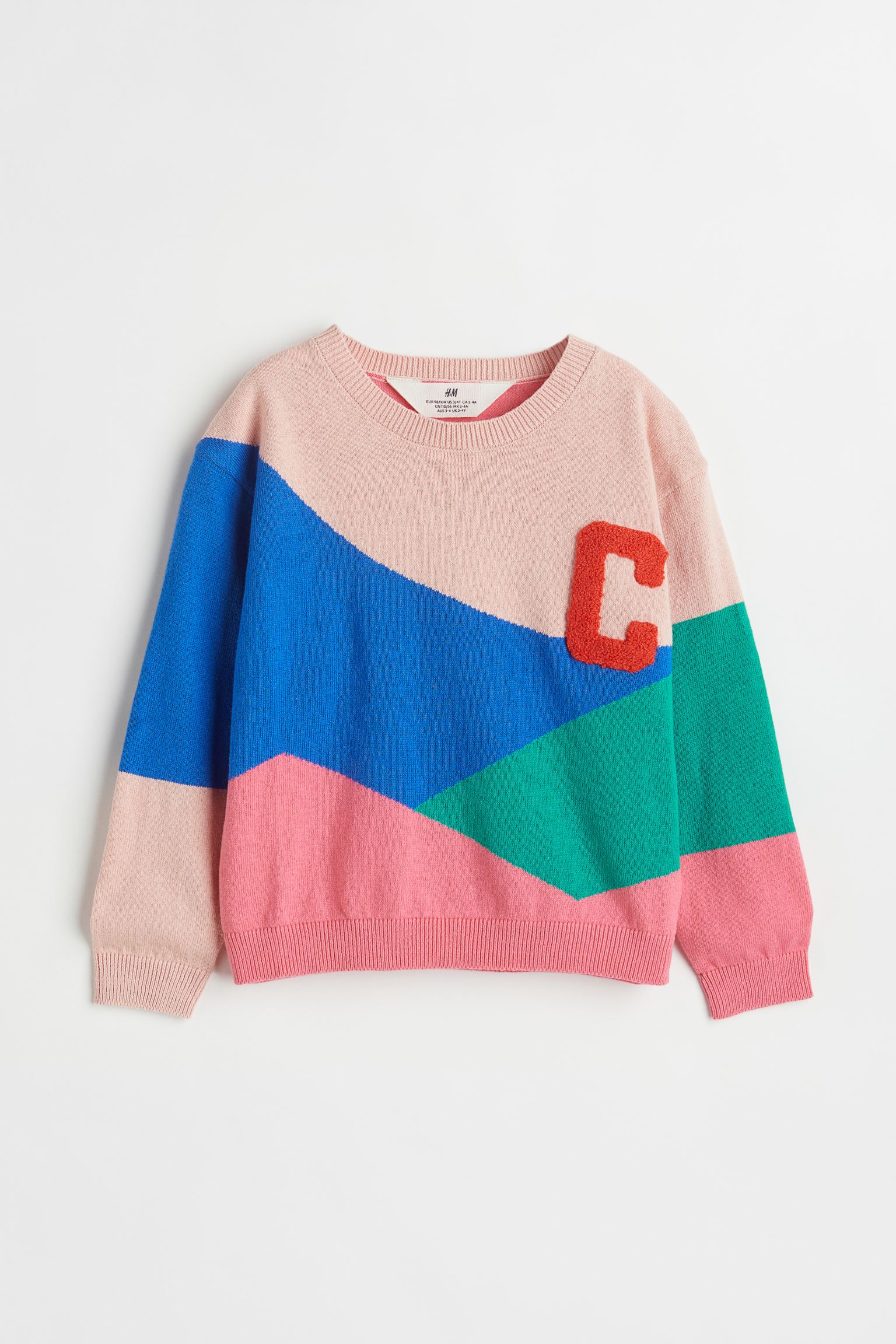 Detský sveter - H&M 98 modrý sveter