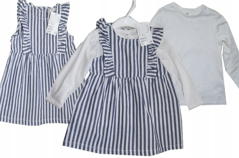 Dievčenské šaty - H&M lýtkové šaty Veľkosť 86